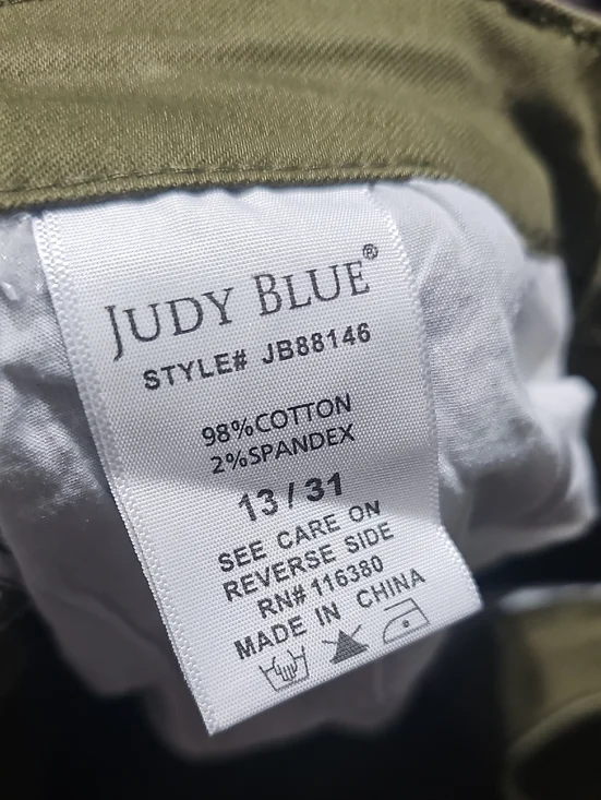 Judy Blue Olive-Green Skinny Jeans - Women's Stretch Denim 13/31 - Picture 4 of 6